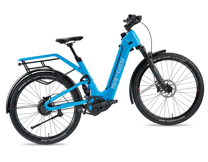 blaues city e-bike
